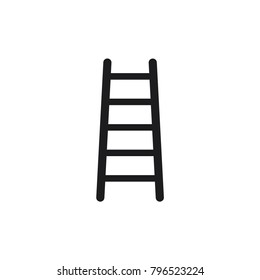 step ladder icon, ladder icon in trendy flat style 