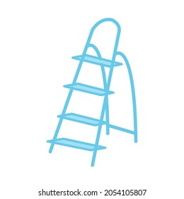 Step ladder icon in trendy vector design illustration
