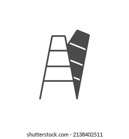 Step Ladder icons  symbol vector elements for infographic web