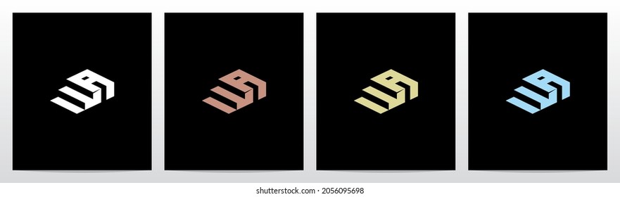 Step Ladder On Letter Logo Design A