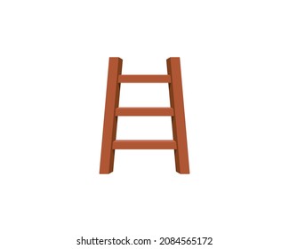 Step Ladder vector isolated icon. Ladder emoji illustration. Ladder vector isolated emoticon