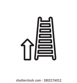 Step ladder,Stairs Up Icon Design Vector Template