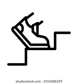 step line icon illustration vector graphic
