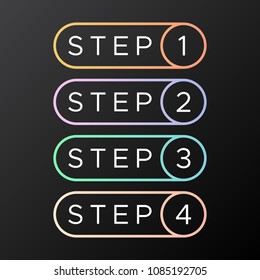 Step Line Shape Vector Icon