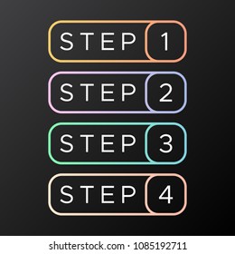 Step Line Shape Vector Icon