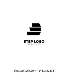 Step Logo Design Outline Monoline