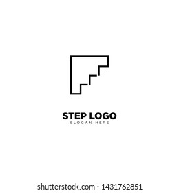 Step Logo Design Outline Monoline