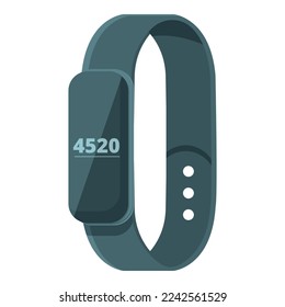 Step monitor icon cartoon vector. Gadget device. Screen display