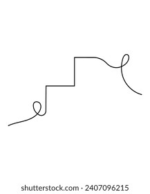 step one line art, vector best line icon.