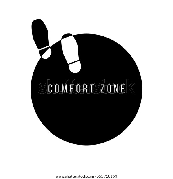 Step Out Your Comfort Zone Concept Stock Vector Royalty Free