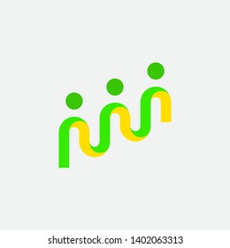Logo-Design für Schritt und Leute
