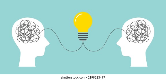 Step of problem resolve control. Understand question. Mental Problem solving, Complicated solution. Simplifying the complex. Confusion clarity. Psychotherapy, Brainstorming, Communication sign concept