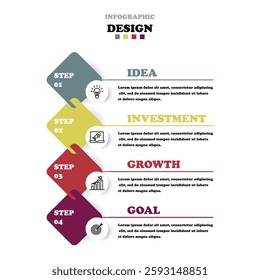 Step Process Workflow Infographic Template