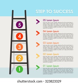 Step To Success Info Graphic 