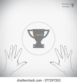 Step to success infographics, vector eps10