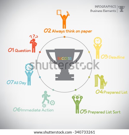 Step to success infographics, vector eps10