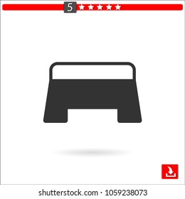 step vector icon