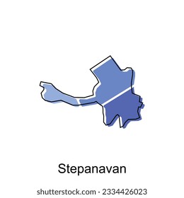 Stepanavan map. vector map of Armenia country vector design template, suitable for your company