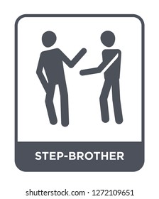 step-brother icon vector on white background, step-brother trendy filled icons from Family relations collection, step-brother simple element illustration