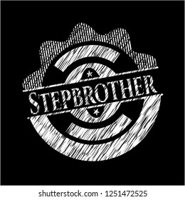 Stepbrother written on a chalkboard
