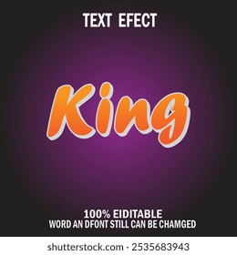 Step-by-Step Guide to Designing a Bold 'KING' Text Effect