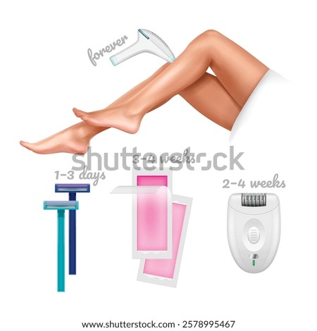 Step-by-Step Guide to Hair Removal Depilation Methods: Laser, Razor, Epilator, and Wax Strips for Smooth Woman Legs