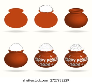 Step-by-Step Illustration Process of Drawing a Pongal Clay Pot for Happy Pongal 2026