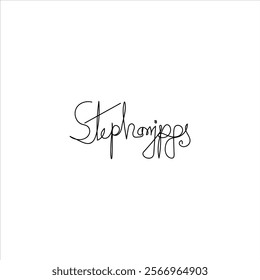 Stephan jpgs word custom sign black and white vector design