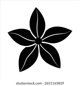 Stephanotis Vetor Silhueta em minima limpo e estilo simples Silhueta Vetor Art Ilustração