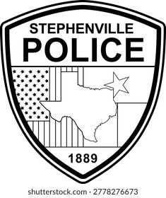 Stephenville Police Department Patch Vector Files