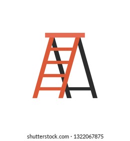 stepladder equipment, ladder, icon. Element of color construction icon. Premium quality graphic design icon. Signs and symbols collection icon for websites, web design, mobile app