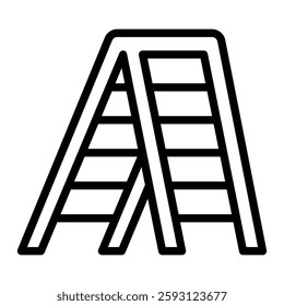 Stepladder Glyph Icon Design For Personal nad Commercial Use