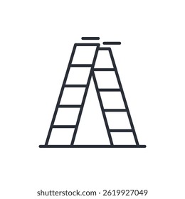stepladder icon collection .design style with background