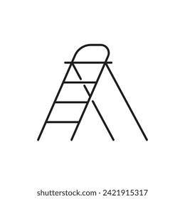 Stepladder icon. garden stairs icon, template for graphic and web design. vector illustration
