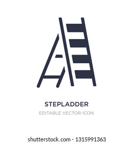 stepladder icon on white background. Simple element illustration from General concept. stepladder icon symbol design.