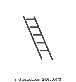stepladder icon. sign for mobile concept and web design. outline vector icon. symbol, logo illustration. vector graphics.