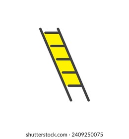 stepladder icon. sign for mobile concept and web design. outline vector icon. symbol, logo illustration. vector graphics.