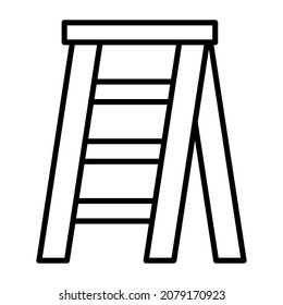 Stepladder icon vector image. Can also be used for web apps, mobile apps and print media.