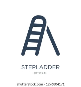 stepladder icon vector on white background, stepladder trendy filled icons from General collection, stepladder vector illustration