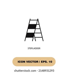 stepladder icons  symbol vector elements for infographic web