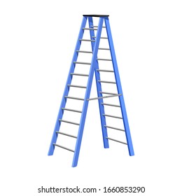 Stepladder vector icon.Cartoon vector icon isolated on white background stepladder .