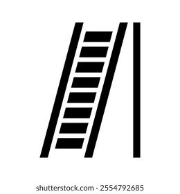 Stepladders isolated glyph vector icon