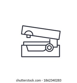 Steplers icon, linear isolated illustration, thin line vector, web design sign, outline concept symbol with editable stroke on white background.