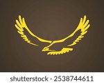 Steppe eagle - symbol from the flag of Kazakhstan
