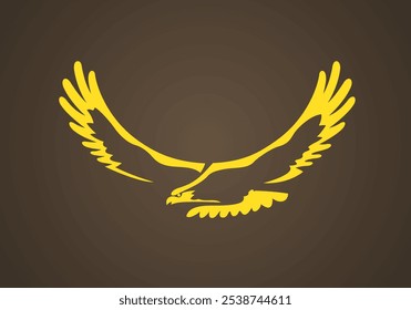 Steppe eagle - symbol from the flag of Kazakhstan