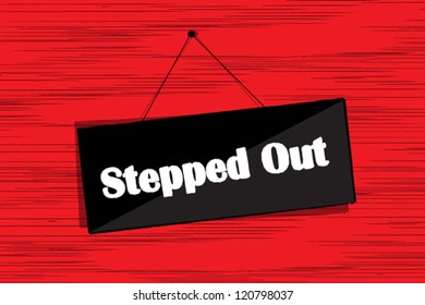 Stepped Out message board grunge sketch