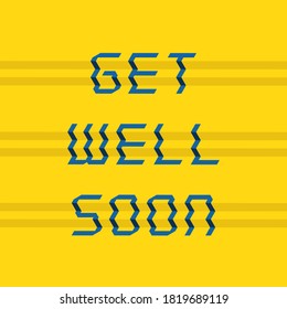 Diseño de tipografía escalonada con buen funcionamiento pronto. Ilustración vectorial.