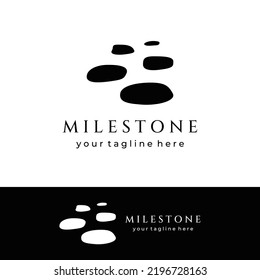 A stepping stone or walking stone logo.