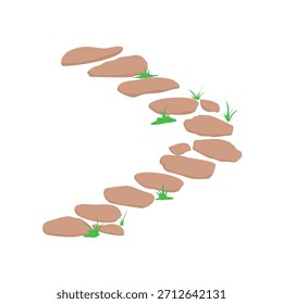 Stepping Stones with Plants Path