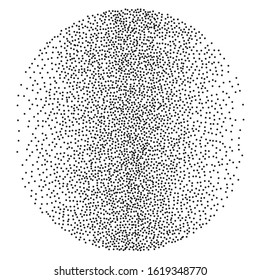 Steppism, pointillism. Random polka dot. Vintage design element. Texture vector. Surface pattern design.